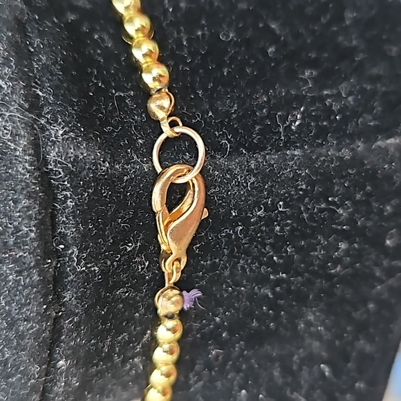 Clear Glass Cloisonné Beaded Necklace Floral Design Comfortable Multicolor W OS - Picture 5 of 5